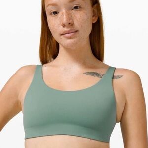 Lululemon Tidewater Teal In Alignment Straight Strap Bra Size 2 C/D‎ Cups